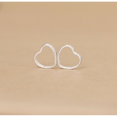 charm trái tim ốp hạt bạc 925 size5.5-7.5-9mm