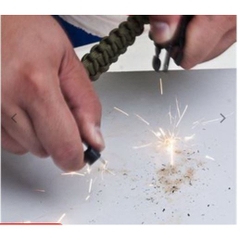 khóa paracord có còi, dao,la bàn & đánh lửa làm vòng tay sinh tồn