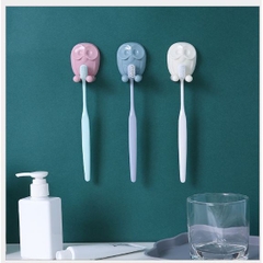Móc Hít Tường Treo Bàn Chải, Treo Đồ Hình Thú Cute - Kẹp Bàn Chải Đánh Răng