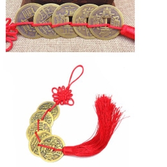 Dây ĐỒNG XU NGŨ PHÚC MAY MẮN