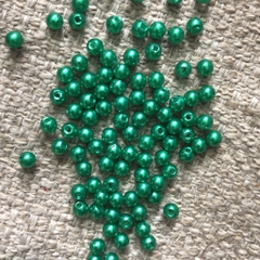 10-50 gam hạt châu 4mm, hạt cườm,hạt bẹt nhựa nhiều màu có lỗ