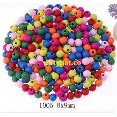 100gam Hạt gỗ đủ màu đủ size 4mm-5mm-6mm-8mm-10mm-12mm-14mm-16mm-18mm-20mm-25mm-30mm