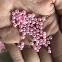 10-50 gam hạt châu 4mm, hạt cườm,hạt bẹt nhựa nhiều màu có lỗ