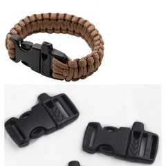khóa paracord bấm cài có còi làm vòng tay sinh tồn