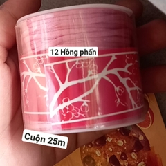 Cuộn 30-100m dây tim 2.5m Đài Loan hàng nhập khẩu loại đẹp nhiều màu để chọn, dây đan vòng tay, dây thắt vòng,vòng cổ