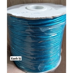 5met dây sáp bóng 2mm, dây sáp da Hàn Quốc nhiều màu, dây đan vòng tay , dây thắt vòng tay, vòng cổ