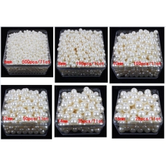 1KG NGỌC TRAI NHỰA 6ly CÓ LỖ XỎ ĐỦ MÀU