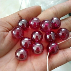 25gram hạt nhựa bóng đỏ rượu vang 14mm