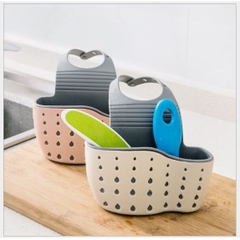 Giỏ nhựa đựng đồ đa năng nhỏ gọn có lỗ thoát nước treo bồn rửa nhà bếp, phòng tắm vệ sinh loại dày tốt