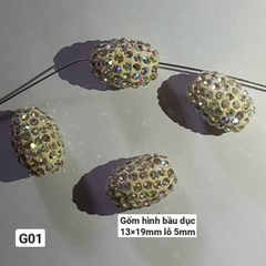Đá gốm đính pha lê