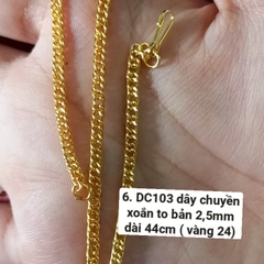1 sợi dây chuyền xích dài 40cm, 45, 54cm- mã DC103