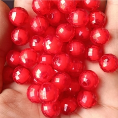 10-35 hạt nhựa 8-10-12mm tròn có lỗ xỏ dây cỡ 2mm (GÓI 10GAM) - TL