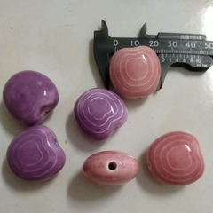 3-5 viên trái tim gốm sứ 25mm