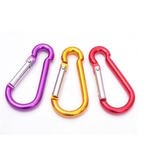 Móc khóa carabiner hình bầu chữ D (p168-3) , móc khóa chai nước, khóa ba lô, khóa hợp kim nhôm ,khóa nhanh