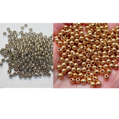 10-25gam hạt cườm phủ màu vàng hoặc bạc size 4/6/8/10mm