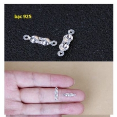 2-10 kẹp sò nối đầu dây Không rỉ bạc 925, inox không rỉ
