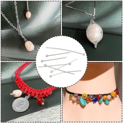 kim xỏ cườm đuôi bi 0.5x30mm