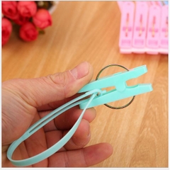Bộ 12 Kẹp Nhựa Phơi Quần Áo Đa Năng có dây treo