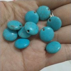 10 viên đá màu xanh ngọc lam 5x12mm
