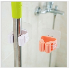 Móc dán tường giữ cây lau nhà / treo chổi không thấm nước