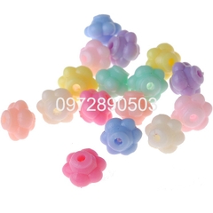 10-50gam hạt nhựa 10mm hình  lồng đèn nhỏ có lỗ xỏ để làm vòng tay, vòng cổ,