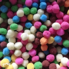 50-100 hạt pom pom, pompom size 10mm, 15mm, 20mm, 25mm, 30mm đủ màu