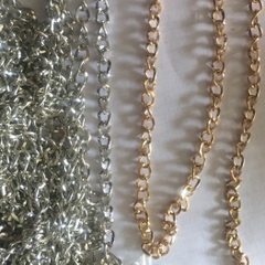 2met xích xoắn 4mm vàng / bạc- XB10