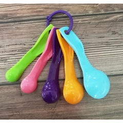 Bộ 5 Muỗng Đong Gia Vị - Bộ thìa đong, muỗng đong nhà bếp 5 món, thìa đo lường, định lượng bột, sữa,..bằng nhựa p191-50