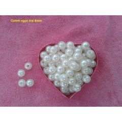 gói 50gam hạt bẹt, hạt cườm nhựa 6-8-10-12-14-16 ly