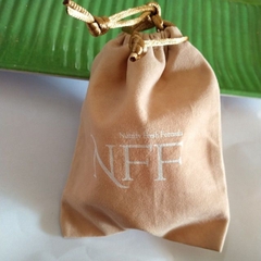 10 Túi rút mini 10x13cm vải nhung màu da NFF