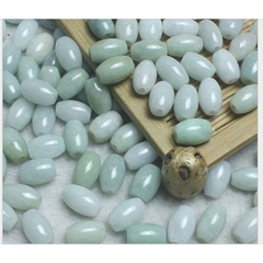 1 viên lu thống thiên nhiên 8x12mm màu ngọc A mix vòng