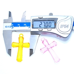 10-50gam mặt thánh giá nhựa 27x8x44mm làm vòng cổ