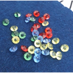 25gam cườm dĩa nhiều màu 4x6mm
