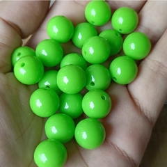 10-25gam hạt nhựa 12mm tròn nhiều màu có lỗ xỏ dây cỡ 2mm