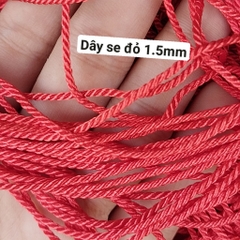 5-20met dây dù sợi se size 0.8mm - 1mm- 1.5mm bóng dùng đan vòng tay, thắt vòng tay, vòng cổ may mắn