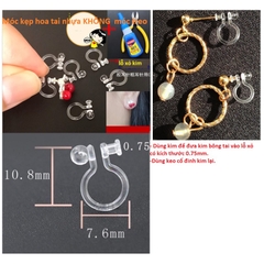 10-100 cái móc nhựa làm hoa tai nhựa các kiểu chống dị ứng