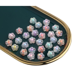 25-100gam hạt nhựa ngôi sao 12mm nhân mờ, hạt nhân bóng, ngôi sao, mặt cười  làm vòng, trang trí handmade tùy thích