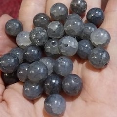 10-50gam đá nứt nhân tạo, đá thủy tinh 10mm làm vòng tay, vòng cổ