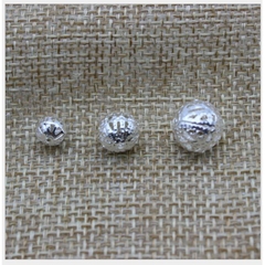 10 viên charm rỗng nhẹ (hạt cung linh) đủ size 4-6-8-10-12-14mm