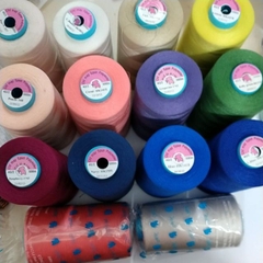 Cuộn chỉ cotton HK- 5000met, chỉ may, chỉ làm tua rua