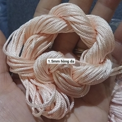 Dây dù 1.5mm có lõi nhiều màu (bó như hình 13-15m) , dây đan vòng tay, dây thắt vòng tay, vòng cổ may mắn