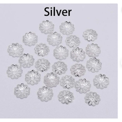 gói 20-100 ốp hoa ốp hạt 8mm loại 8 cánh làm trang sức, vòng tay, vòng cổ, hoa tai