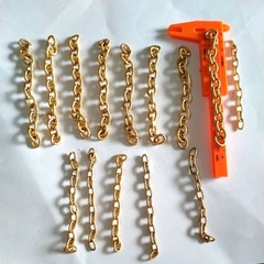 5 đoạn xích vàng dầy 6cm