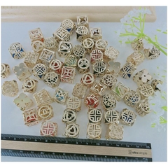 Mặt charm rỗng dây chuyền khối & pha lê đủ kiểu