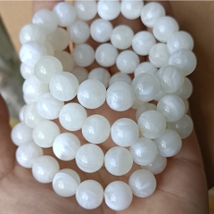 10-35 hạt nhựa 8-10-12mm tròn có lỗ xỏ dây cỡ 2mm (GÓI 10GAM) - TL