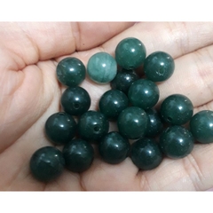 5 hạt đá thiên nhiên 10mm xanh thẫm, xanh đậm