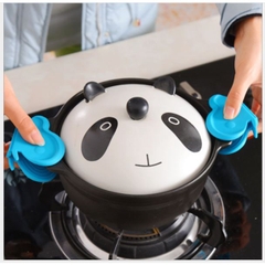 Dụng cụ nhấc nồi silicon hình bướm chịu nhiệt cao chống nóng, chống trơn trượt  - có nam châm p191-28