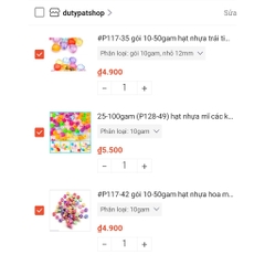 combo nguyên liệu làm vòng zalo Rooma