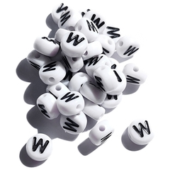 (chọn chữ) 10 hạt chữ cái, chữ số, phép tính 4x7mm nền trắng chữ đen