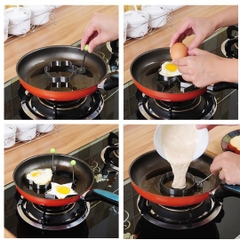 bộ khuôn chiên trứng, khuôn làm bánh tạo hình 5 kiểu